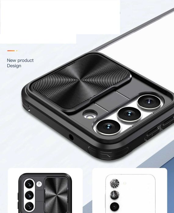 Husa transparenta cu protectie metalică Samsung Galaxy S23 / S23 Plus