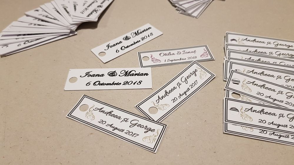 Etichete marturii pentru evenimente nunta botez