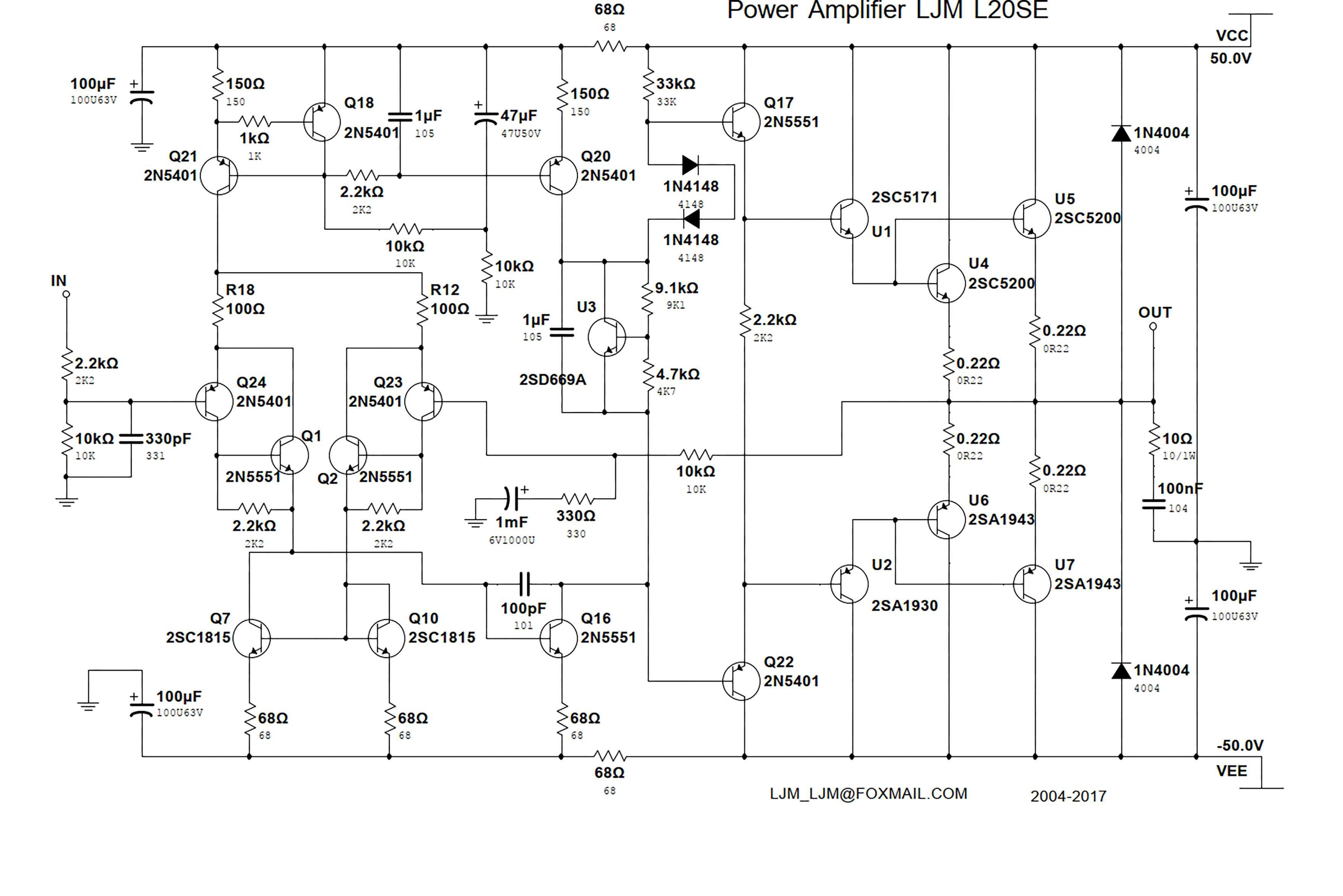 УНЧ LJM-L20 2-х канальный усилитель