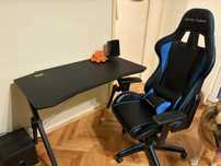 Бюро Ultradesk Action и стол DX Racer