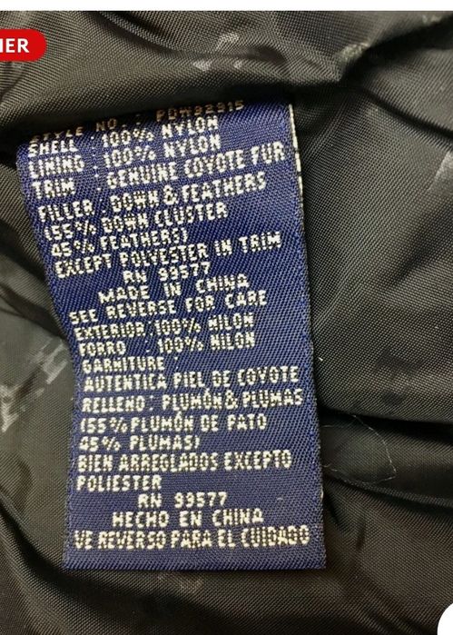 Geacă Parka Puf natural Phat Farm XXXL