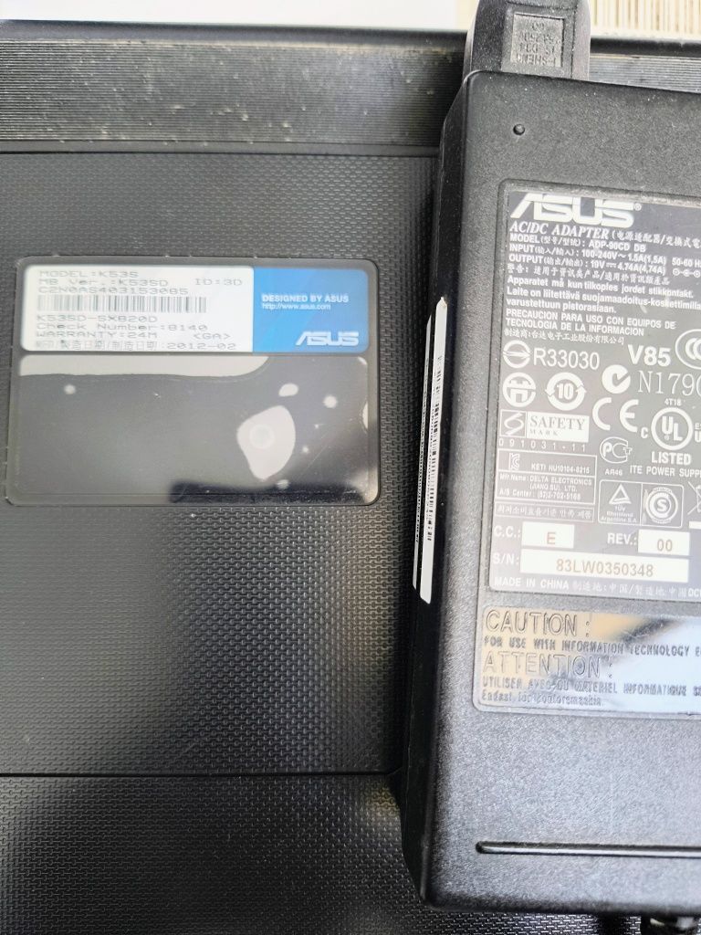 laptop asus model k53s i3-2530m win7 ultimate