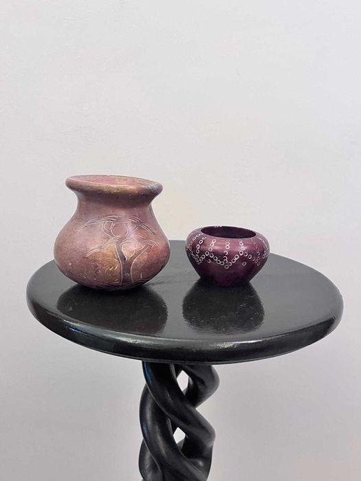 Set doua piese din granit sculptat bibelouri bibelou  deosebite