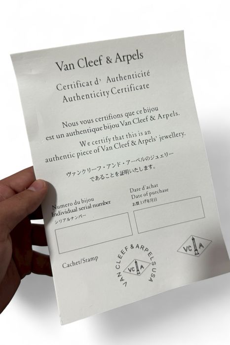 Bratara Van Cleef & Arpels Aur cu Alb