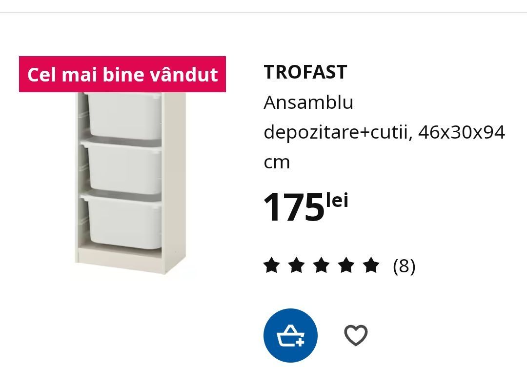 Ikea 2 ansambluri depozitat + cutii