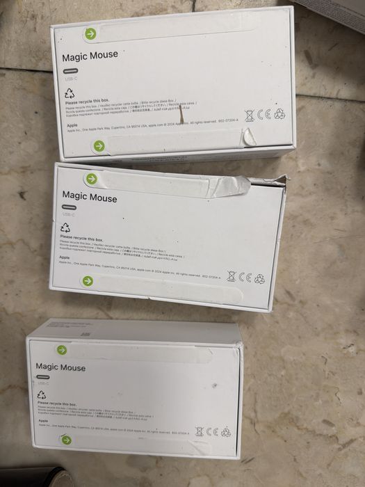 Apple magic mouse 3 nou sigilat usb c model a3204 alb sau negru