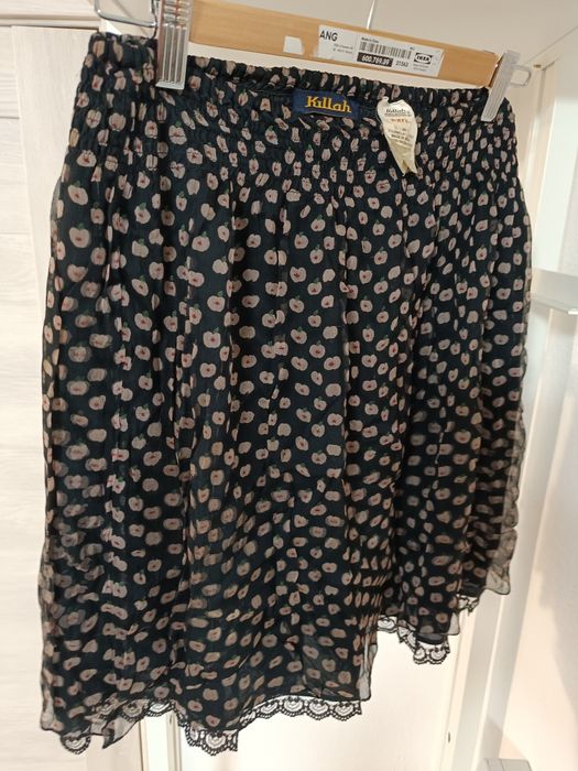 Fustă vaporoasă pe elastic, jupă cu dantelă masu