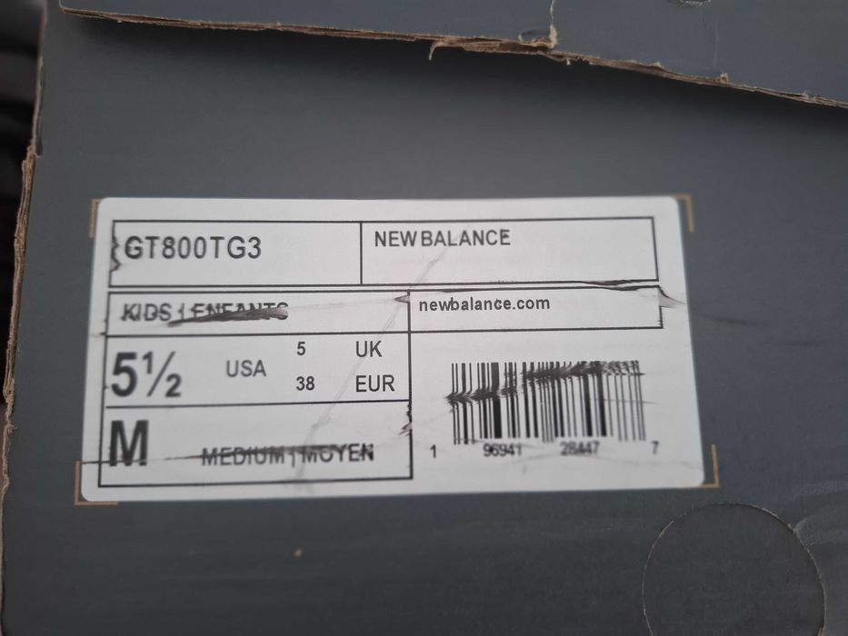 New Balance Сникърси GT800TG3 Сив 38 номер