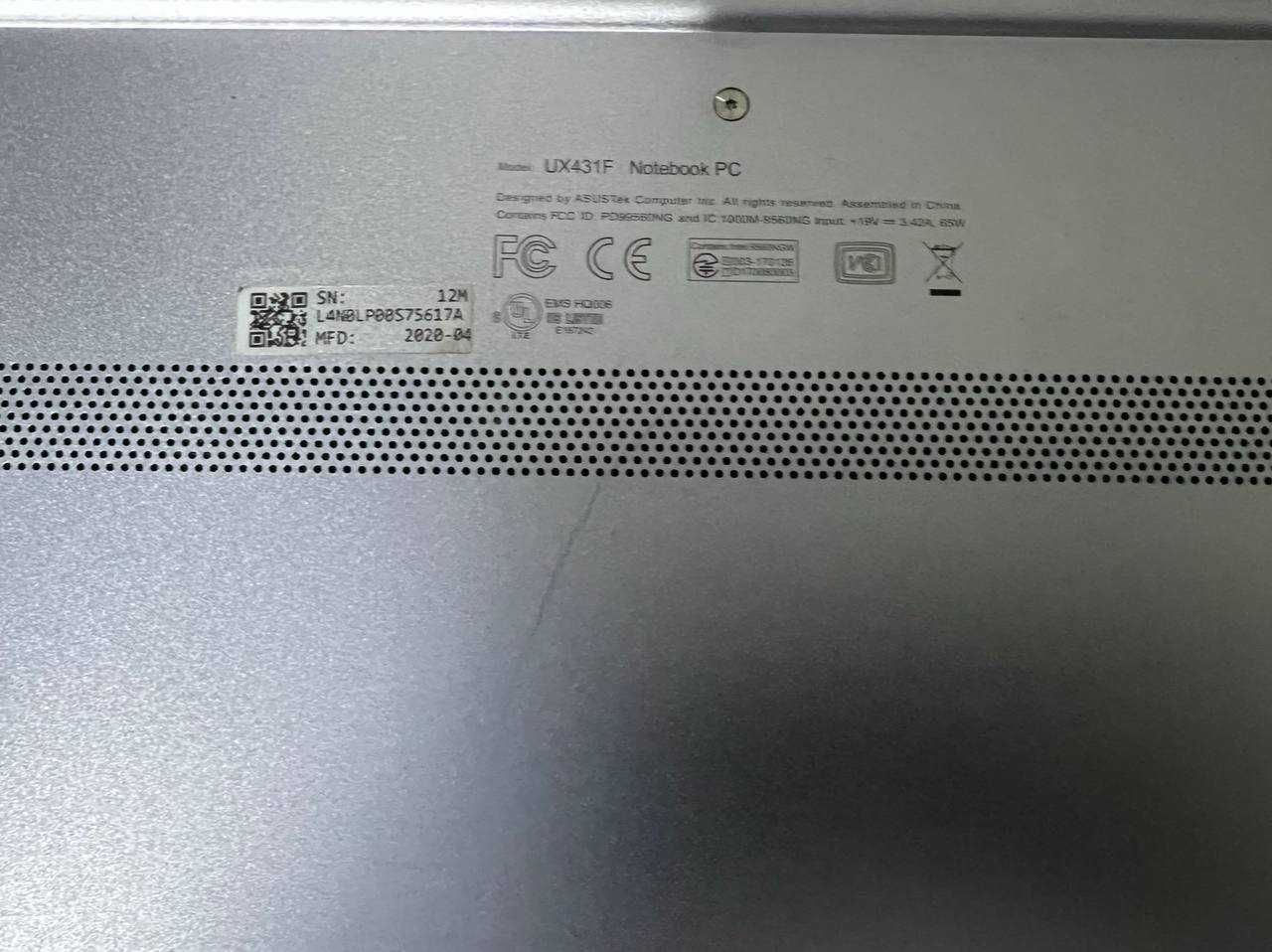Asus zenbook UX431F ultrabook