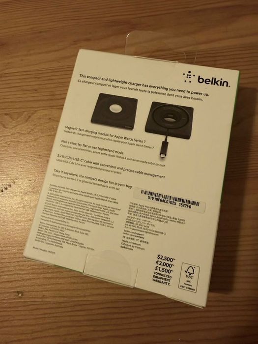 Belkin Boost Charge Pro Portable Fast Charger - Apple Watch зарядно