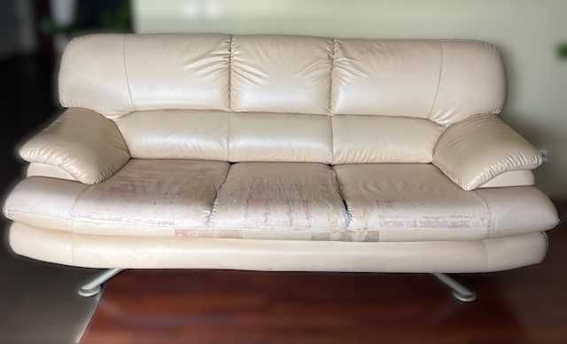 Ocazie! 2 canapele piele ecologica (2 și 3pers.). Design deosebit!