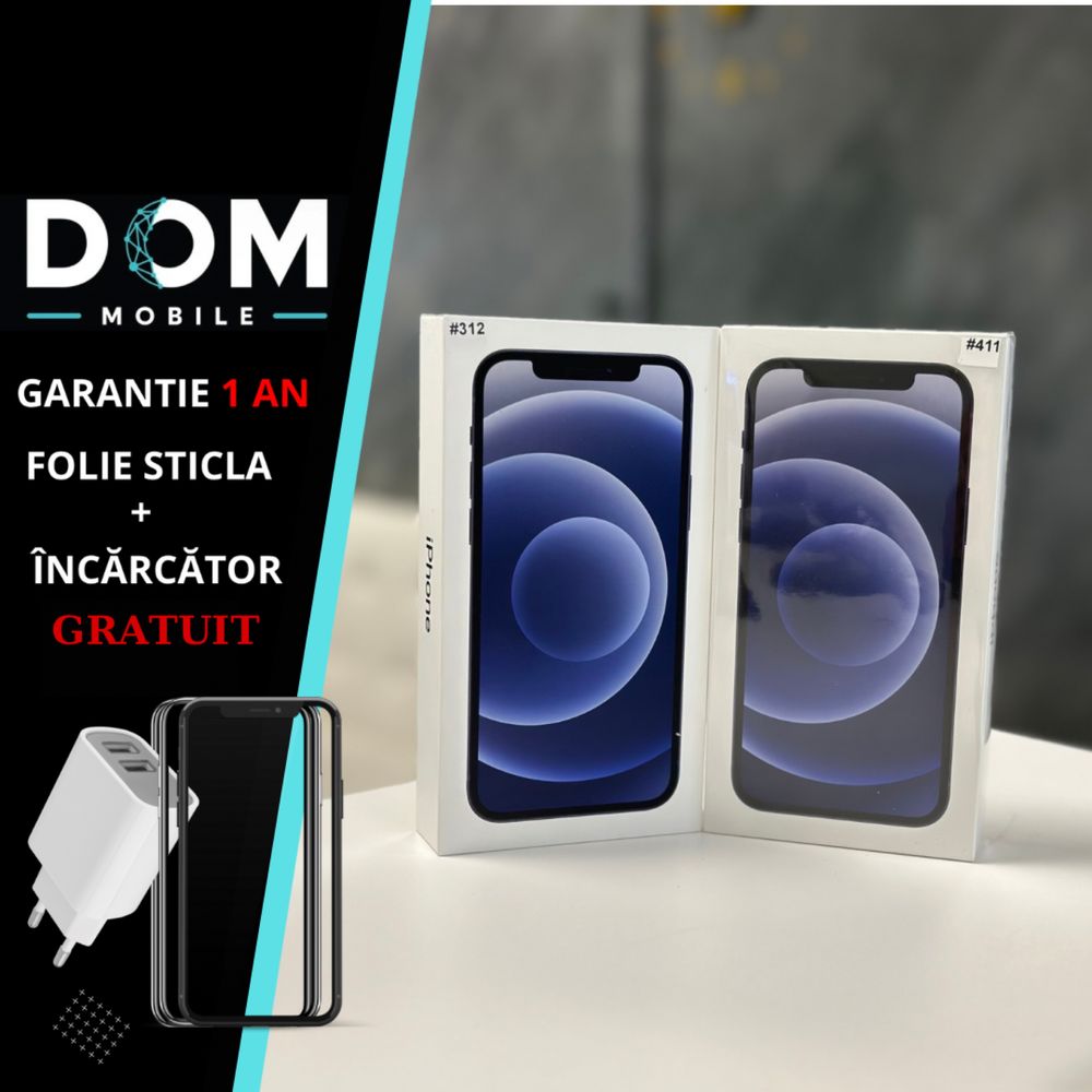 SIGILAT iPhone 12 64 GB | Garantie 12 LUNI | DOM- Mobile | #411