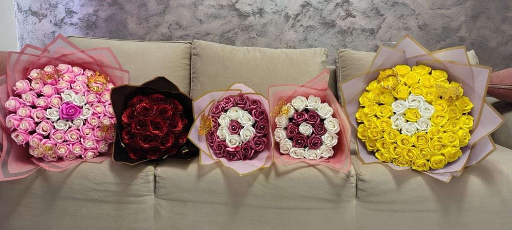 Buchet trandafiri de sapun