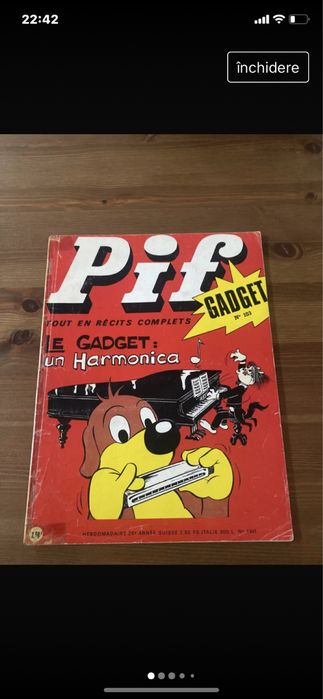Reviste PIF si Rahan in franceza anii 1960 si 1970