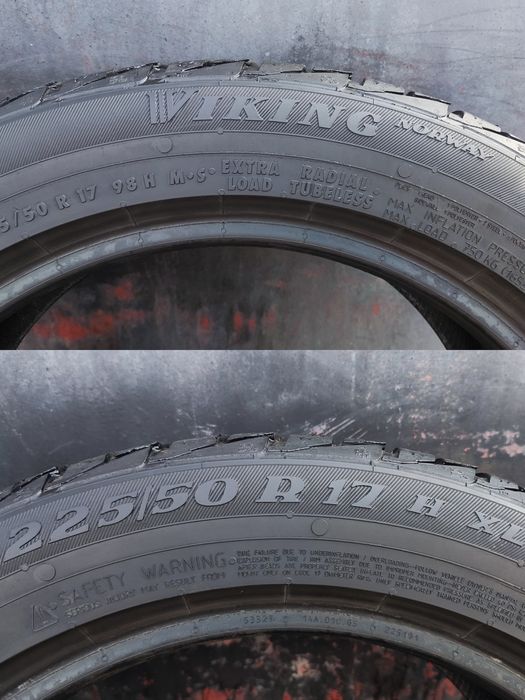 2бр. зимни гуми 225/50/17 Viking Norway , XL подсилени
dot21
6.9mm
Доб