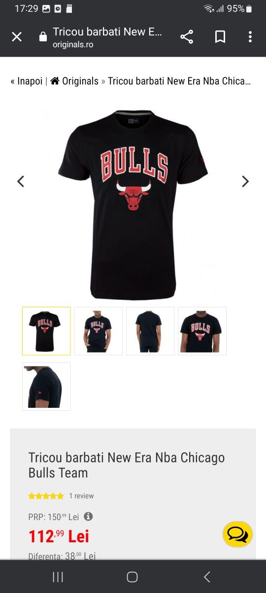 Vând tricou bărbați Chicago Bulls