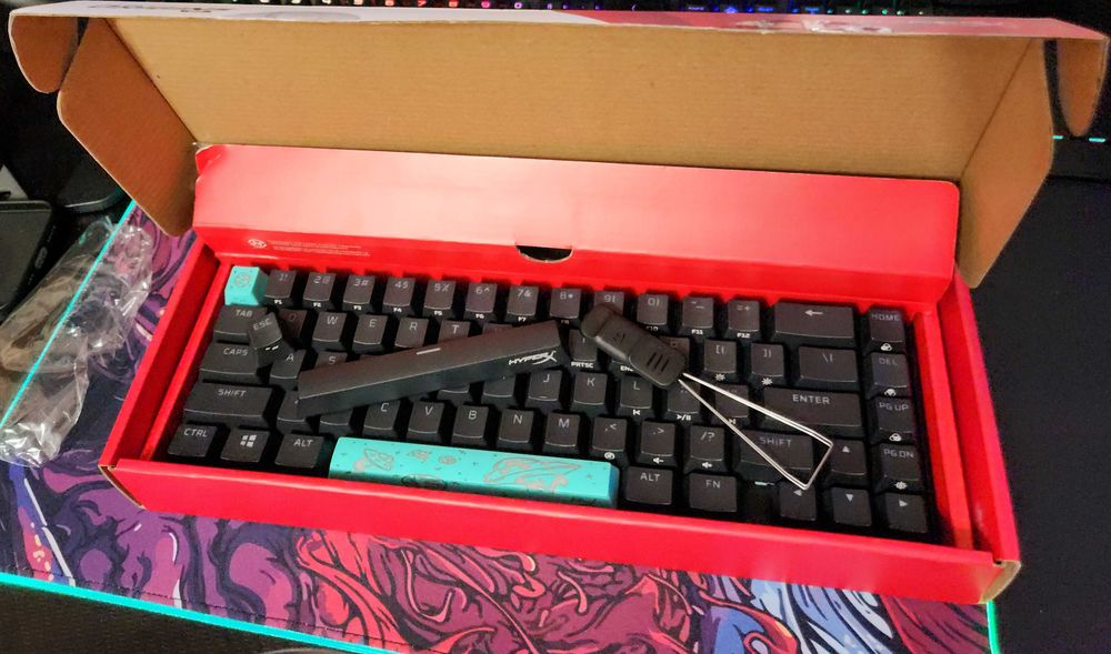 Tastatura Gaming mecanica HyperX Alloy Origins 65 Aqua