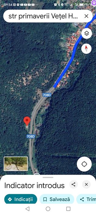 Vând teren intravilan 700mp cu fundatie de 85mp în Vețel