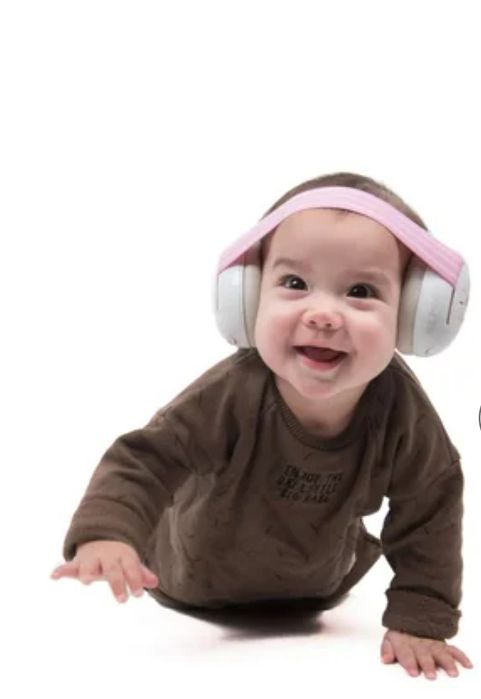 Căști antifonice pentru bebeluși 0-3 ani – Muffy Baby Pink