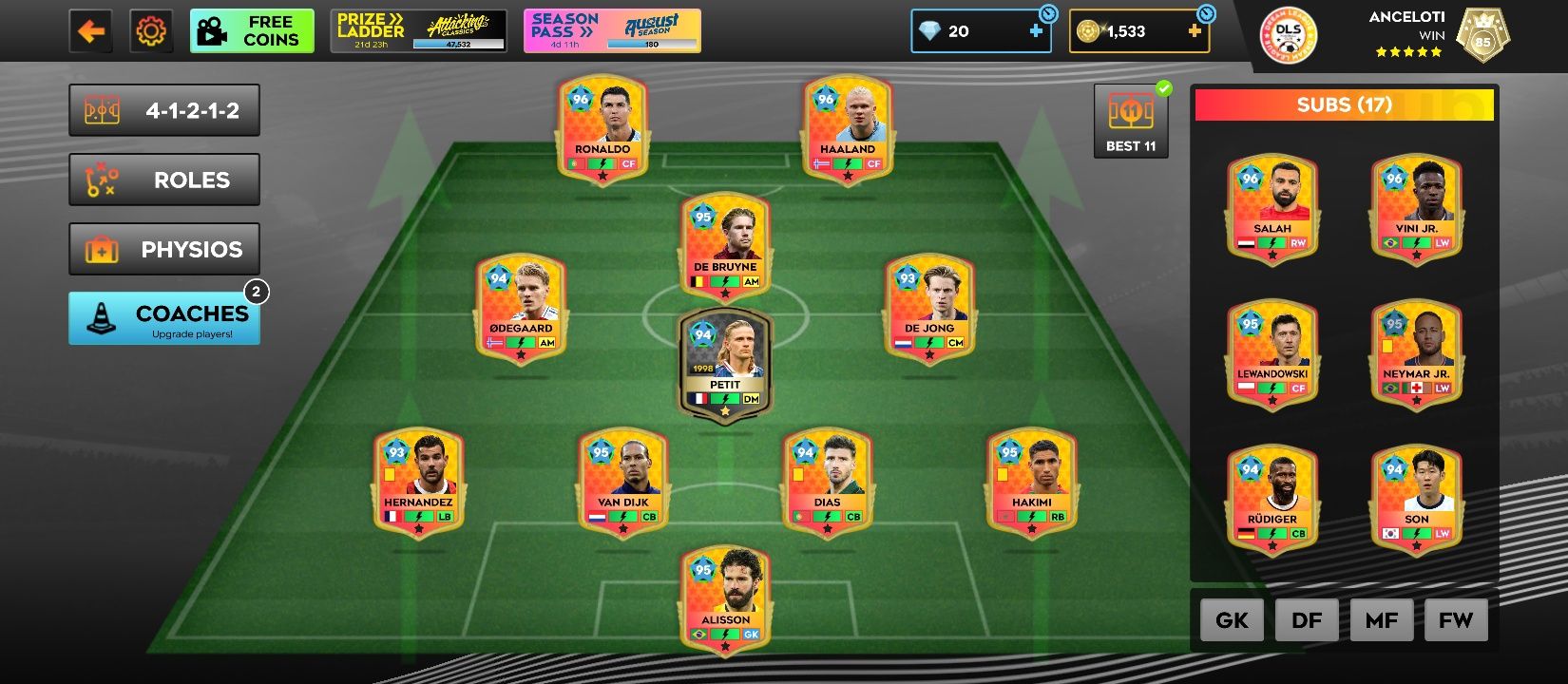 Online oʻyinlar Dream league soccer