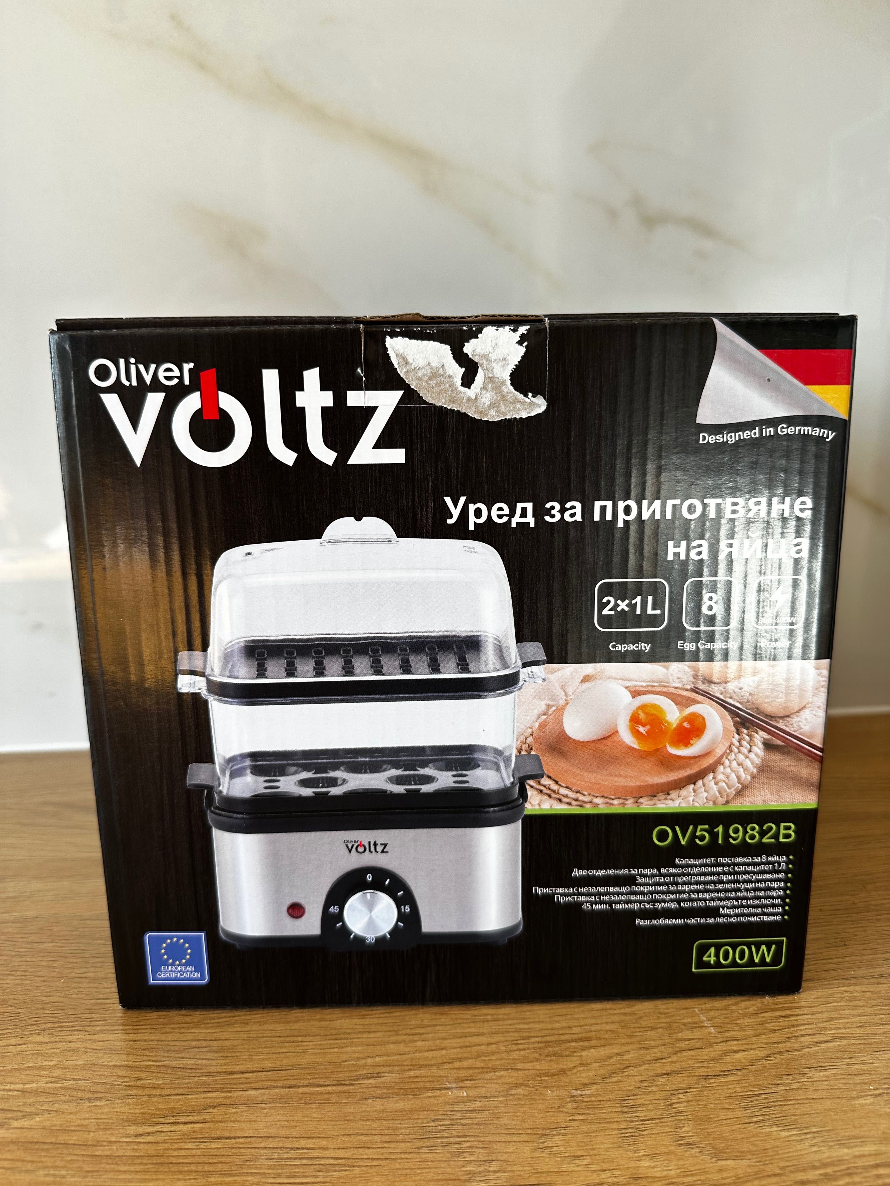 Уред за приготвяне на яйца и зеленчуци Oliver Voltz OV51982B, 400W
