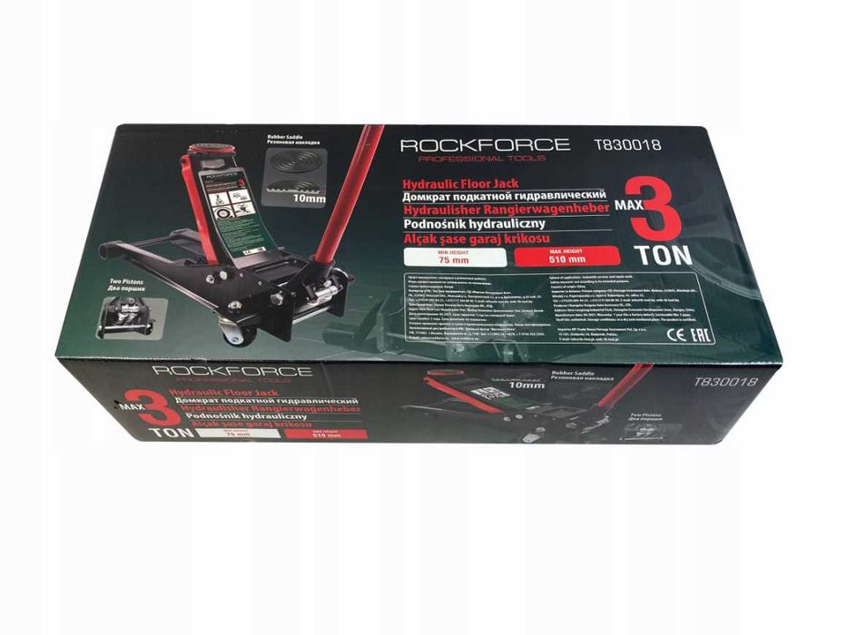 Нископрофилен крик 3 тона, 75-510мм – ROCKFORCE