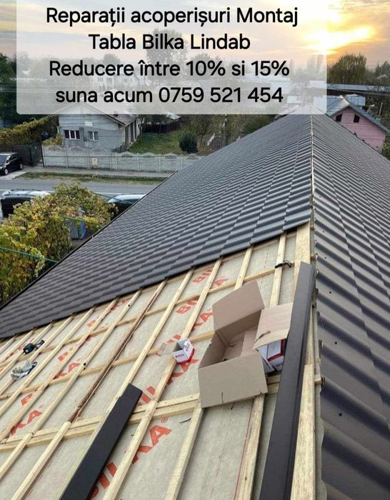 Montaj Tabla BILKA Reparații Acoperișuri Bistrita