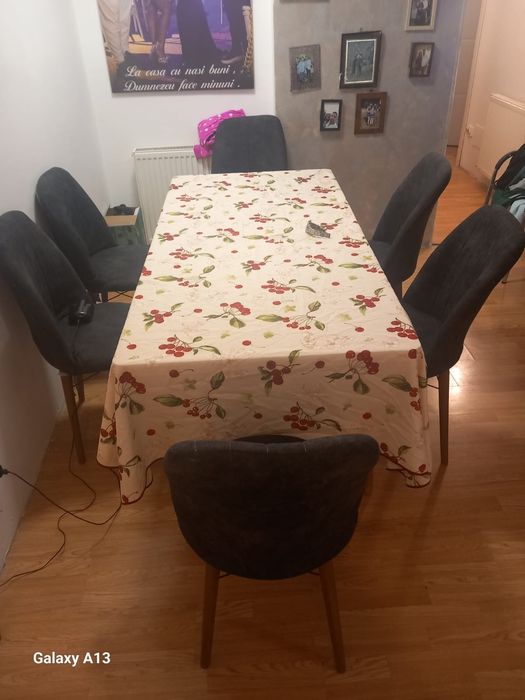 Set masa plus 6 scaune