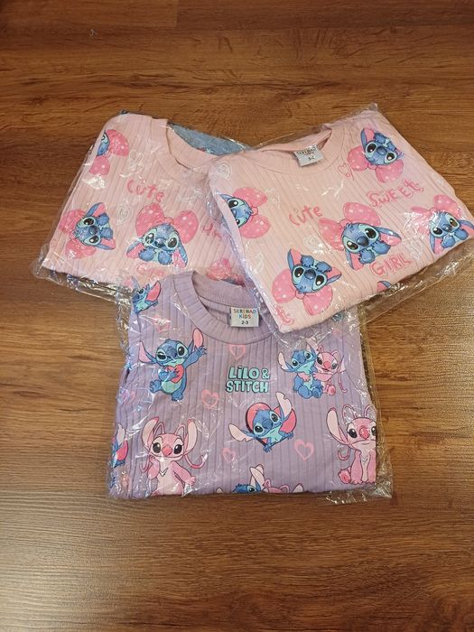 Детски комплекти момиче 98 104 110 Стич Лабубу