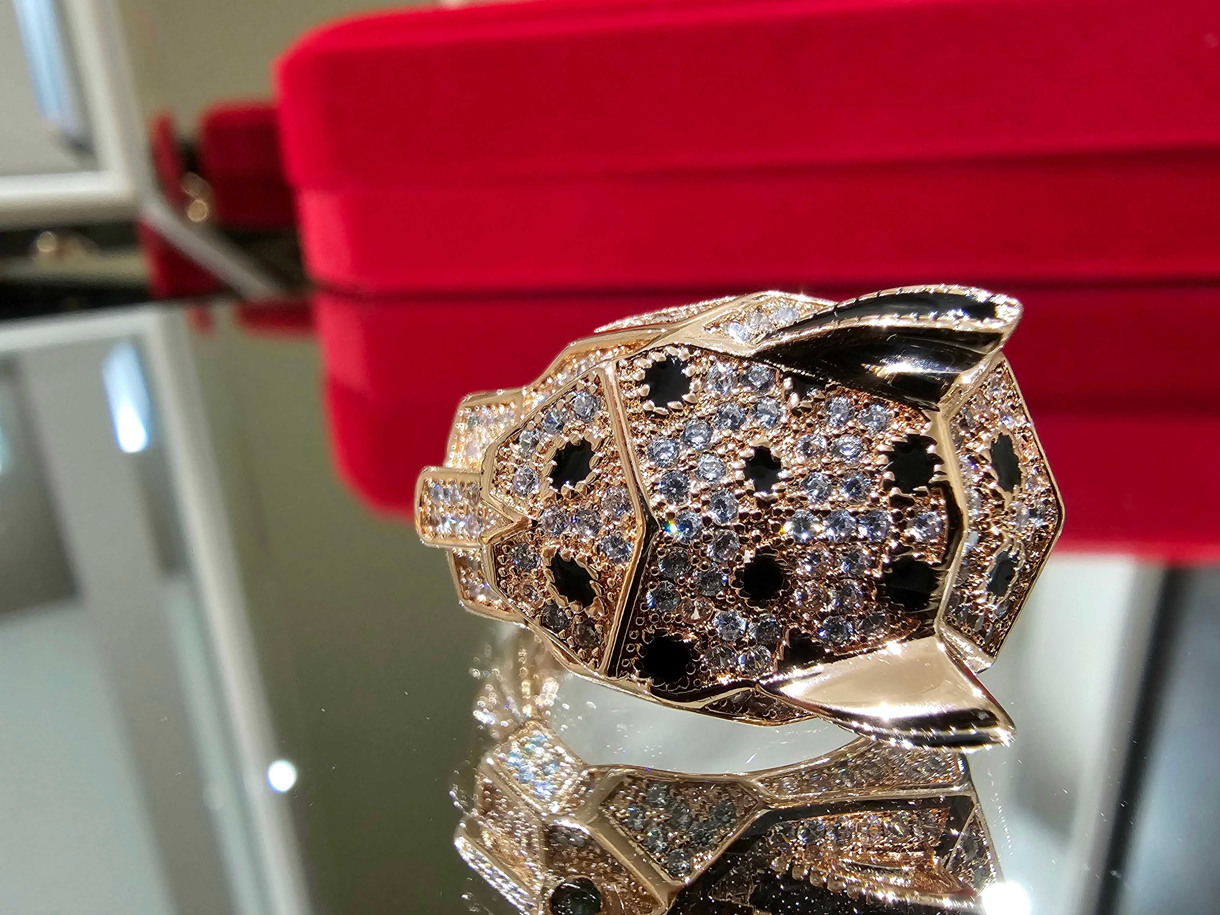 CARTIER Panthere de Cartier Big Rose Gold Diamonds Пръстен