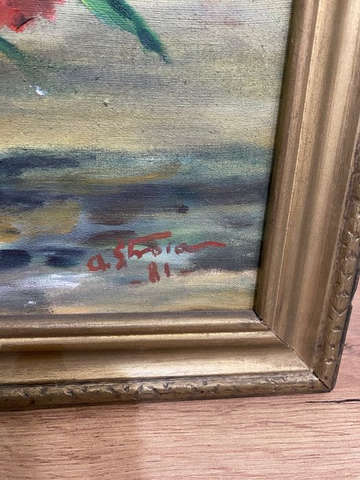 Tablou pictat ulei pe panza 1981