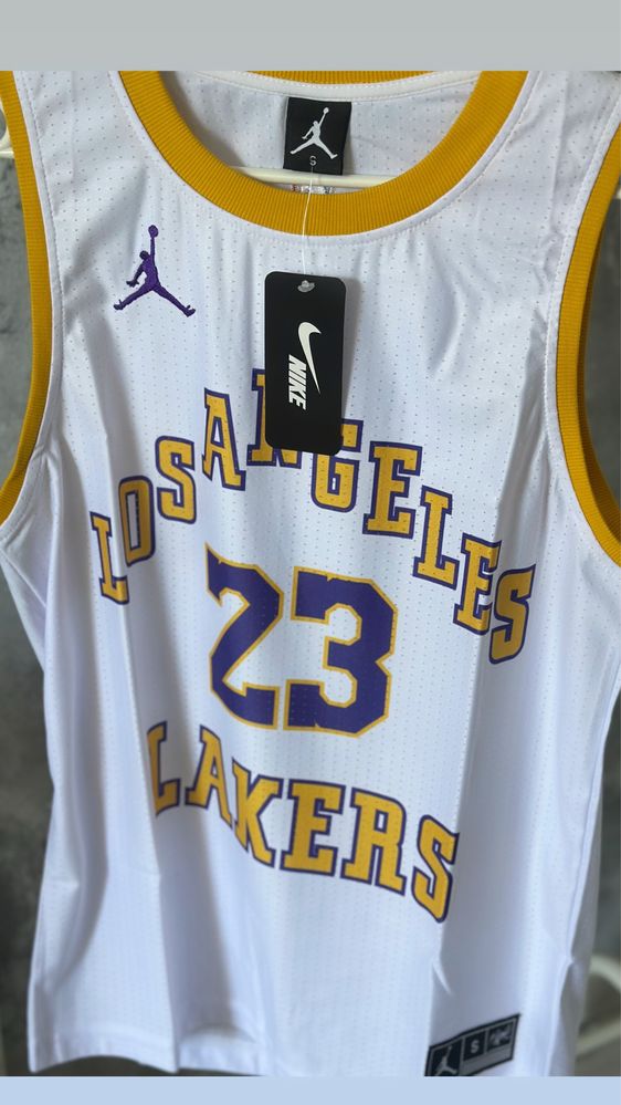 Maieu Lakers Nike Jordan NBA maiou baschet