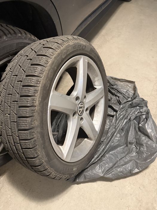 Jante vw 17 cu anvelope 205/50R17 iarna