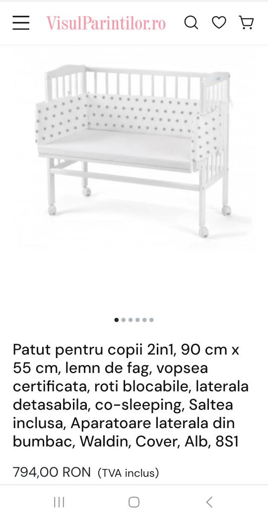Patut bebe 2in1, cu roti