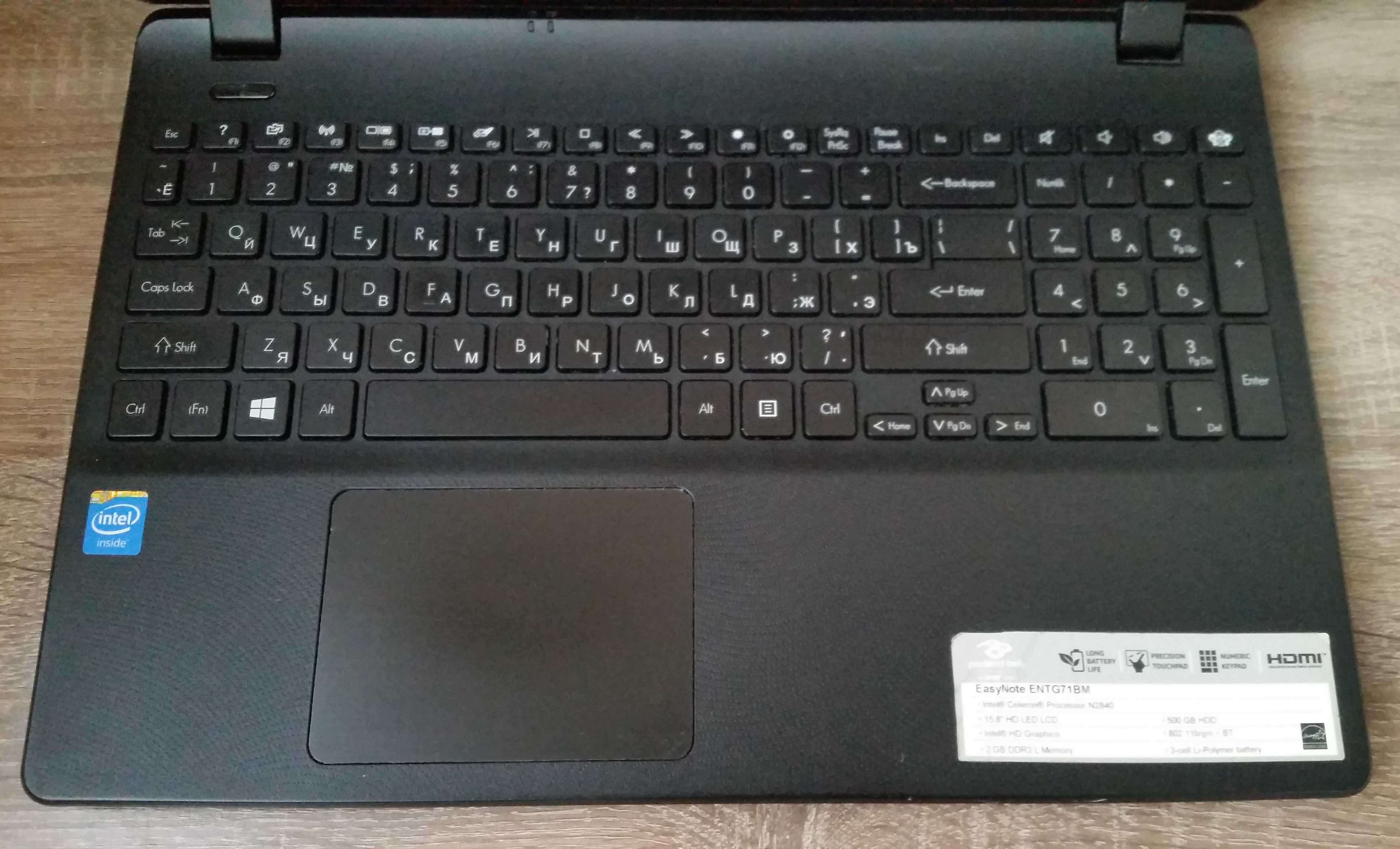 ноутбук  тонкий Packard Bell + сумка+ мышка