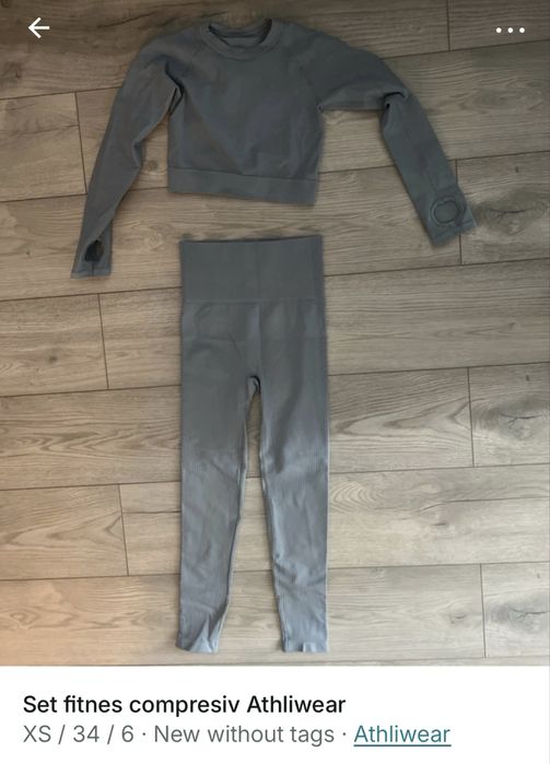 Set fitness compresiv Athliwear XS