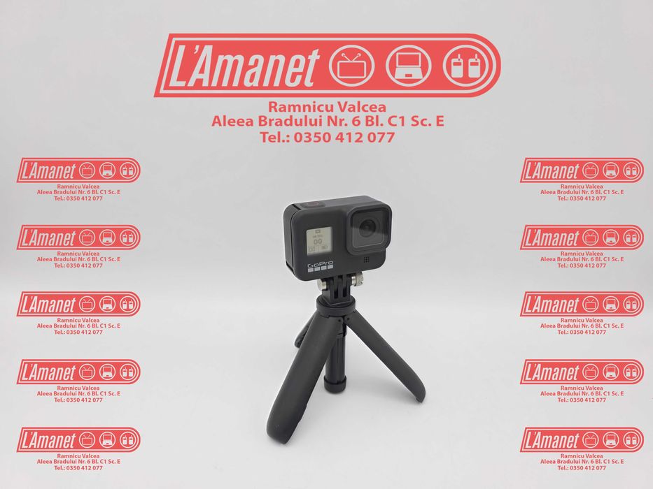Action Camera GoPro Hero 8 Black Cu Accesorii 2 Baterii Stare Buna
