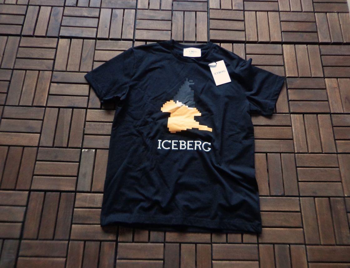 Мъжка тениска Iceberg Daffy Duck Print T-shirt Black