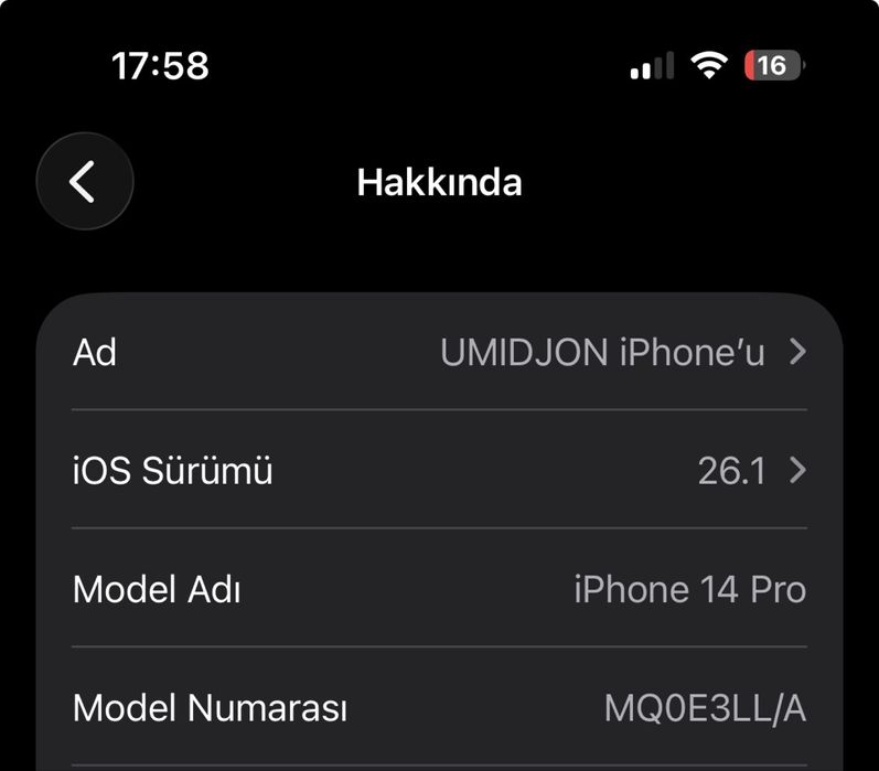 Iphone 14 pro 128 gb America