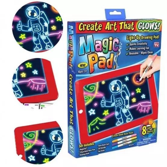 Детски Таблет за рисуване на неонови рисунки Magic Sketch Pad