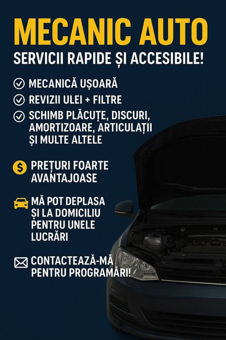 Servicii de mecanica usoara / mecanic