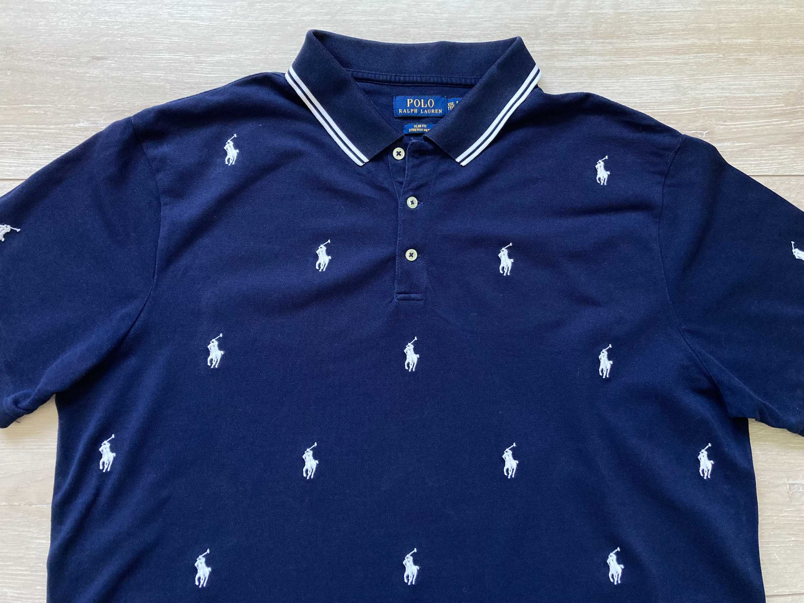 POLO By Ralph Lauren Stretch Mesh мъжка поло тениска XXL TTG Slim Fit