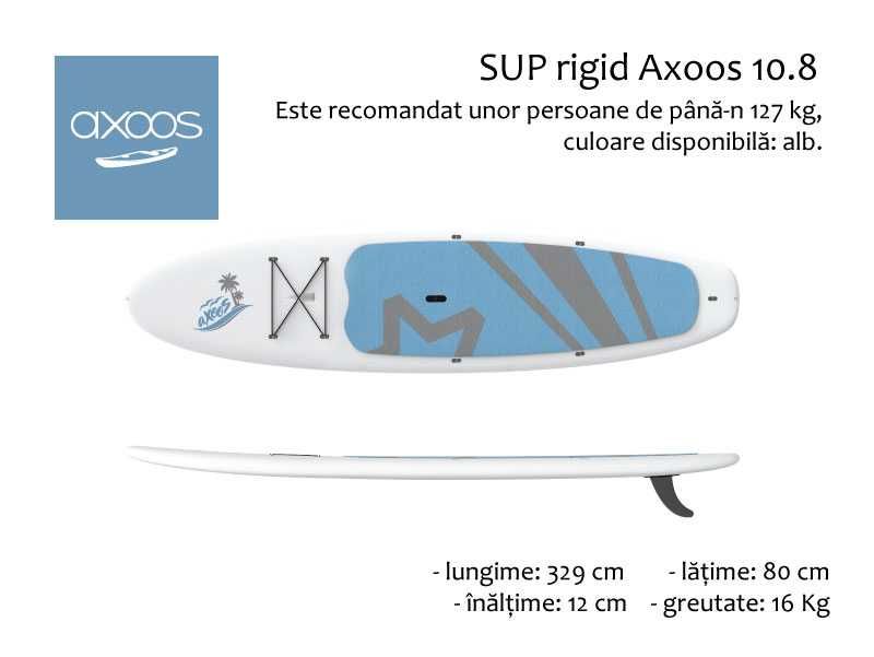 Vesta de salvare si pagaie GRATUIT: Placa paddle rigid de 3.29 metri
