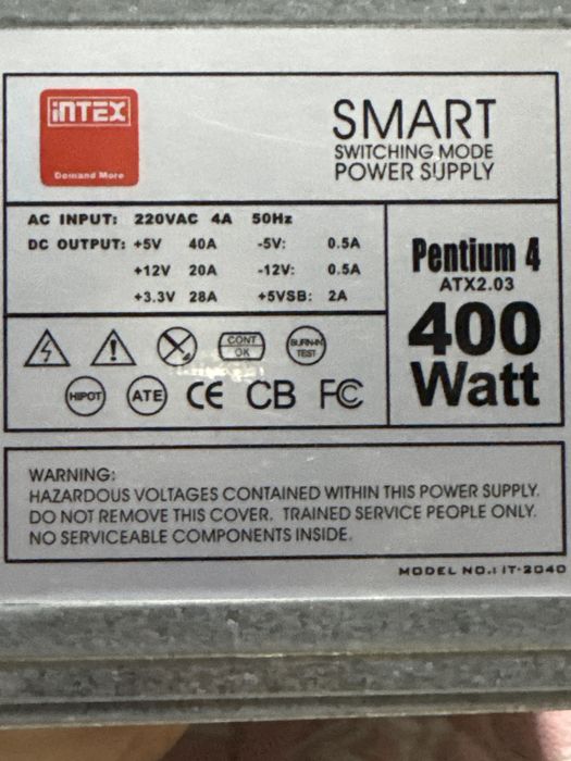 продам блок питания 400w