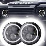 Универсални 200W 7” LED фарове за джип Lada Niva Jeep Wrangler Cheroke