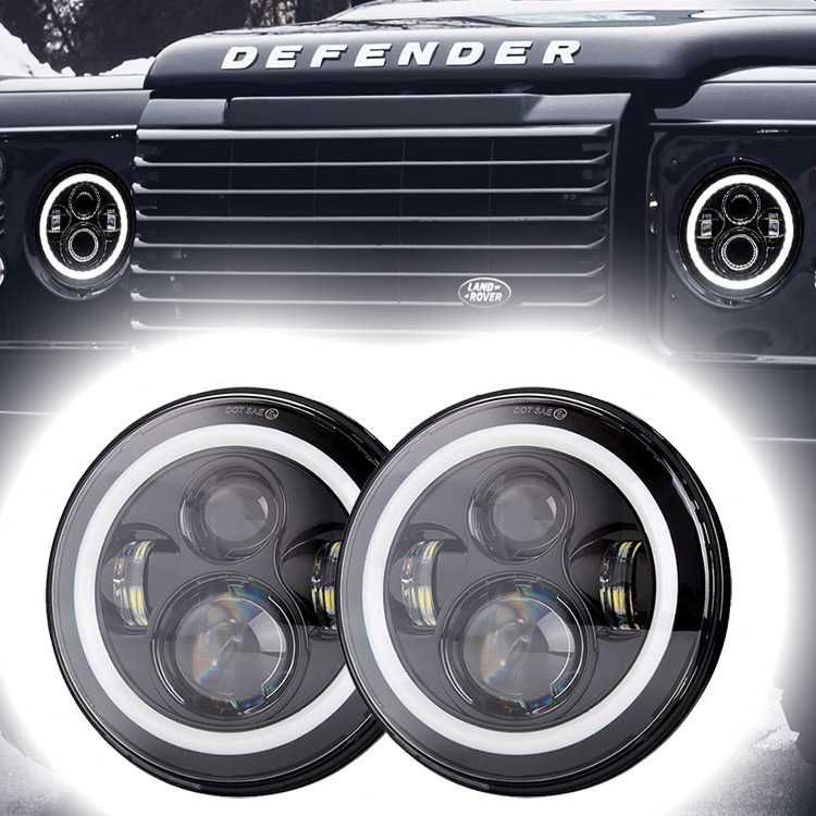 Универсални 7” LED фарове за джип Lada Niva Jeep Wrangler Cheroke