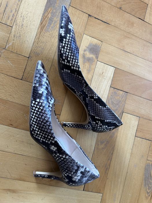 Зара обувки на ток с принт