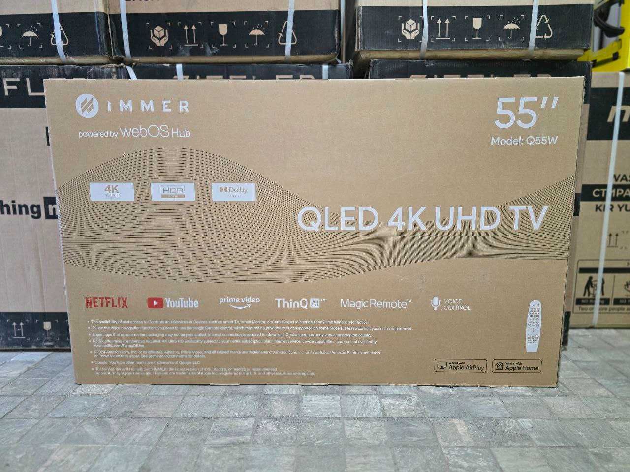 Телевизор IMMER 43/55/65/75/86/98 Smart webOS GoogleTV QLED Mini LED