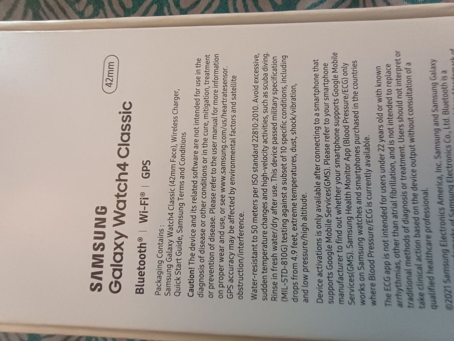 Часовник Samsung galaxy watch 4 classic