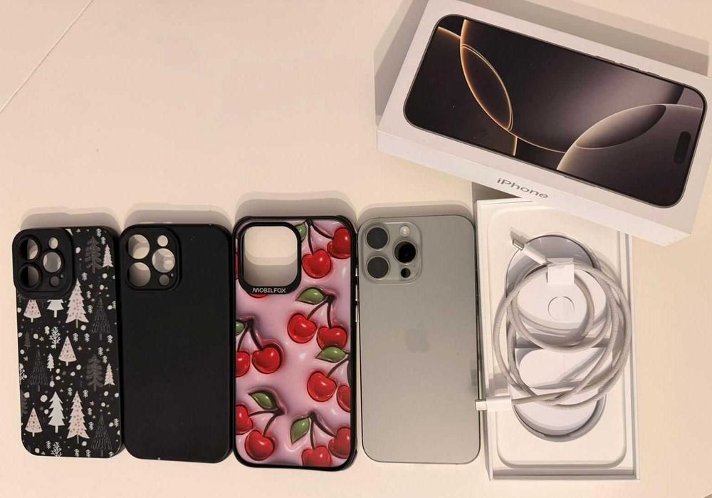 iPhone 16 Pro Max Natural Titanium 99% baterie